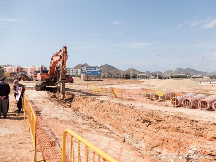 Construcción nueva rotonda de acceso a Cabo de Palos