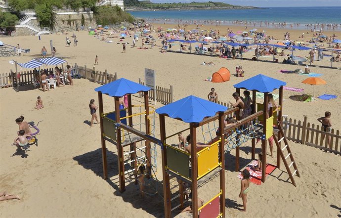 Parque infantil playero de la Primera del Sardinero