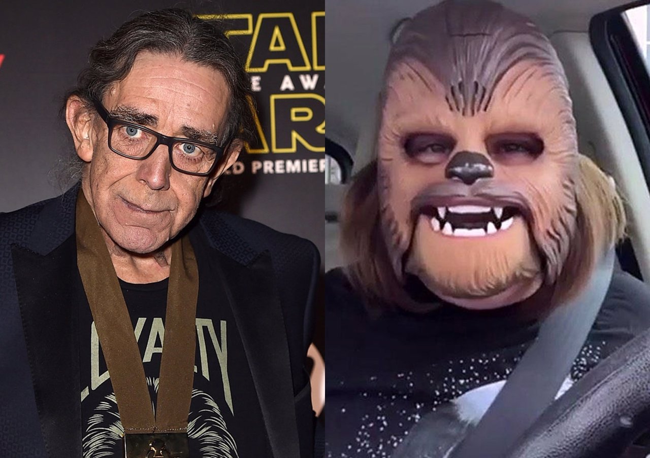 Peter Mayhew y Candence Payne