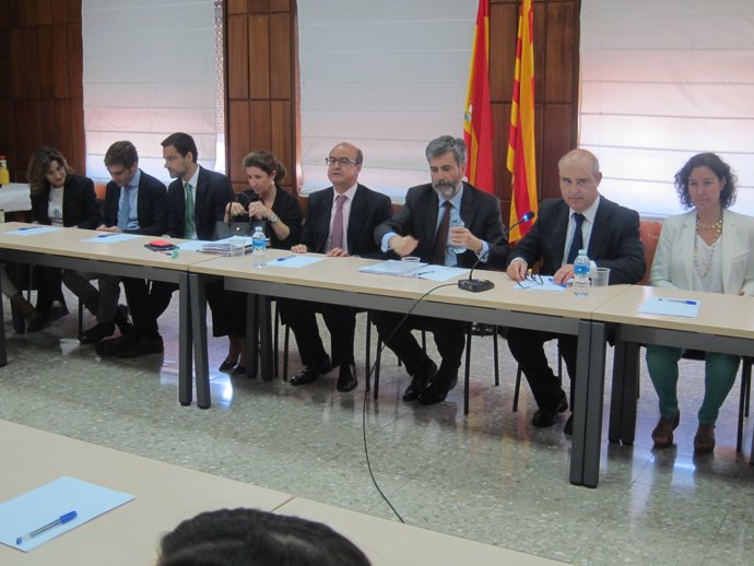 C.Lesmes (TS, CGPJ), J.M.Barrientos (TJSC), J.Hernández (Aud.Tarragona)