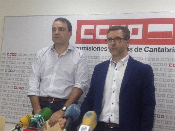 Javier Ramírez y Fernando Galván, de CCOO