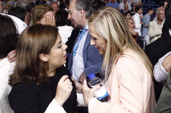 Santamaría y Cifuentes en la Conferencia del PP 