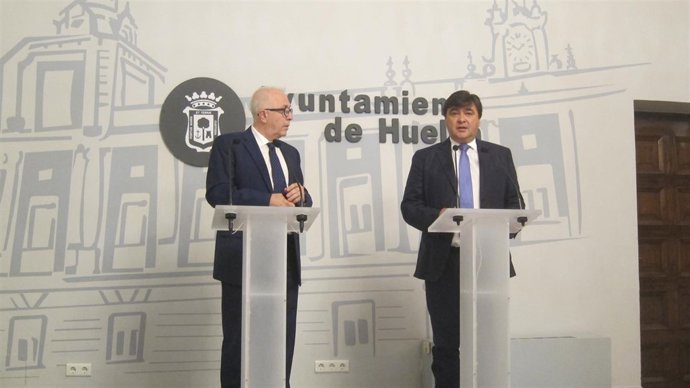 El consejero de Empleo, José Sánchez Maldonado, en Huelva.