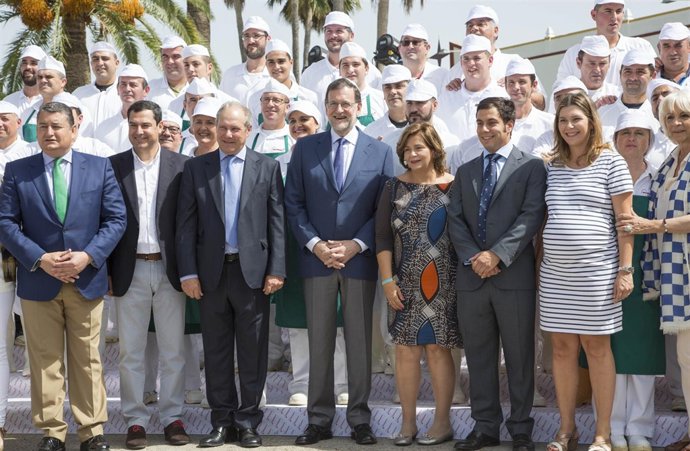 Mariano Rajoy en un acto de precampaña electoral en Jerez de la Frontera