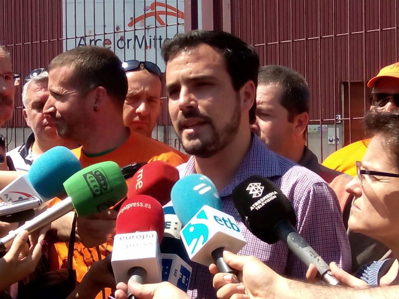 Alberto Garzón en Zumarraga