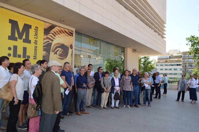 Representantes de las entidades que defienden la continuidad en Catalunya