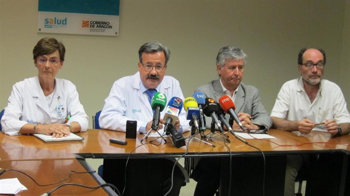 María José Revillo, José Manuel Aldániz, Javier Marión y Juan Pablo Alonso