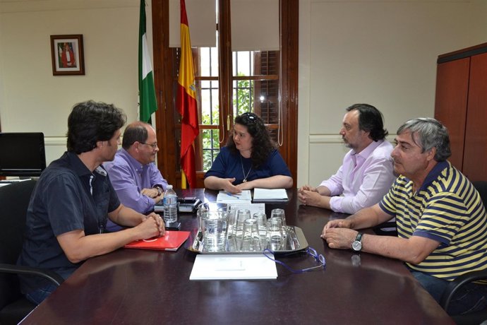 Reunión con los sindicatos.