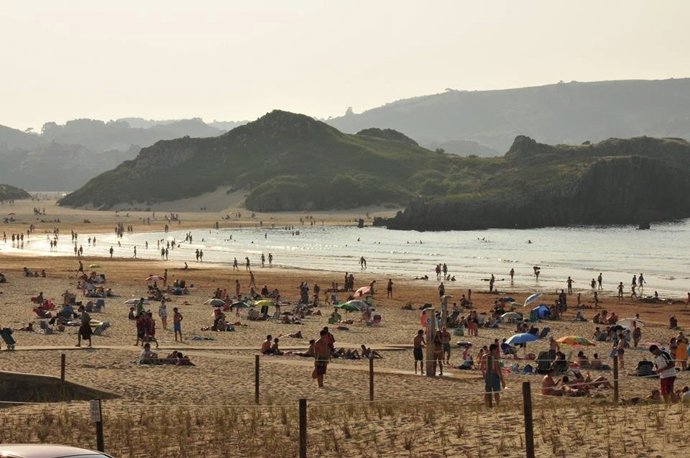 Playa del Ris, en Noja (Cantabria)