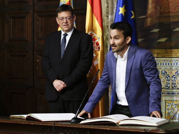 El 'president', Ximo Puig, y el conseller Vicent Marzà,