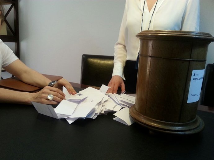 Escrutinio de los votos del III Premio 'Bona Fides'.