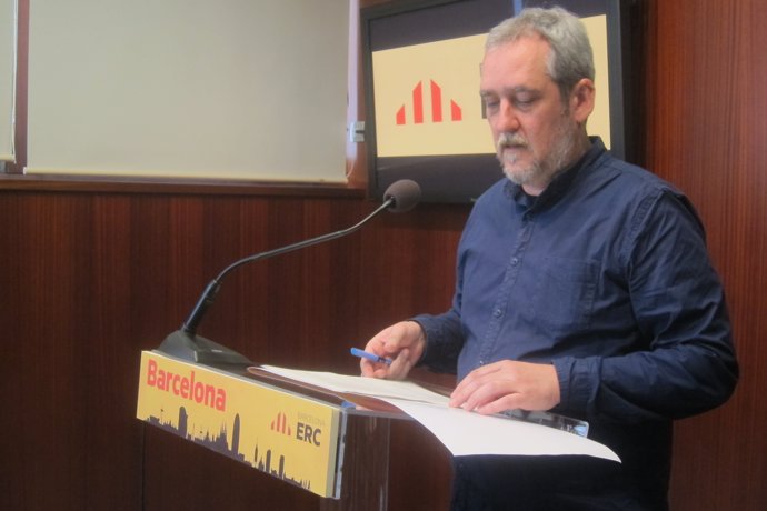El portavoz de ERC en Barcelona, Jordi Coronas