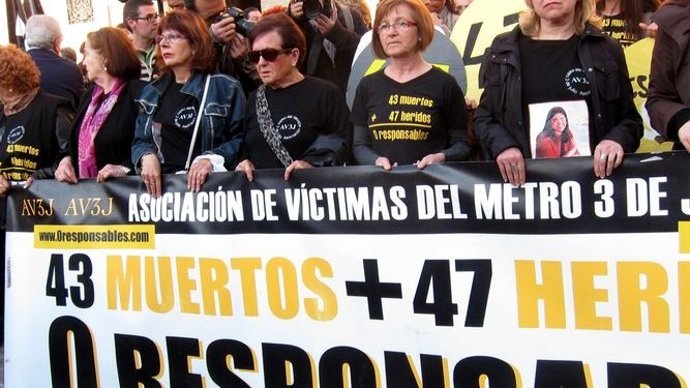 Protesta de la AVM3J en imagen de archivo