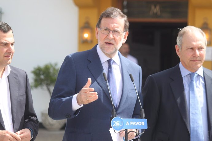 El presidente del Gobierno en funciones, Mariano Rajoy, en Jerez de la Frontera