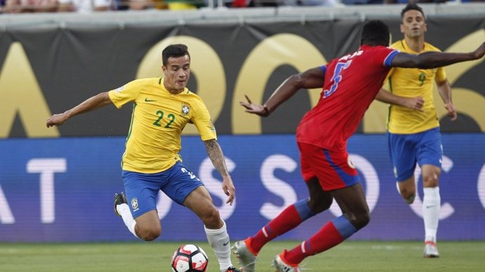 Coutinho en el Brasil-Haití de la Copa América