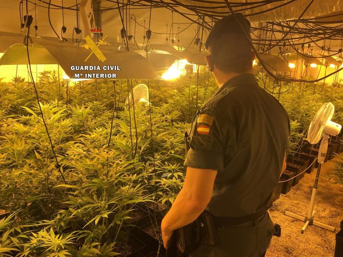 Operación de la Guardia Civil en la comarca de la Axarquía 