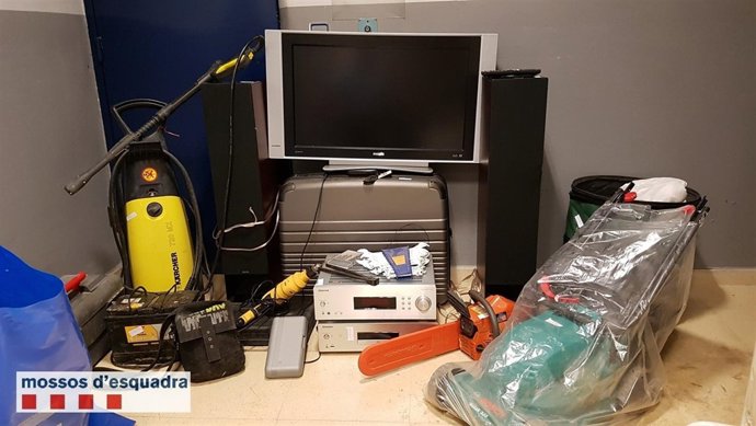 Objetos recuperados de dos robos en Alpicat