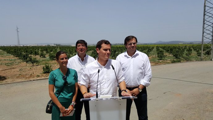 Albert Rivera, en un acto en Tocina (Sevilla)