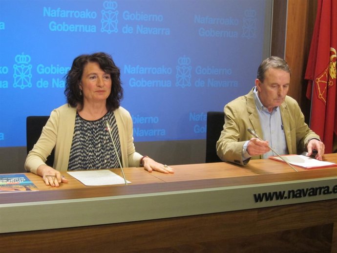 María José Pérez Jarauta y Javier Aldaz, del Instituto de Salud Pública.