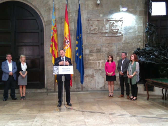 Puig ha valorado el CIS tras presidir la firma de un pacto con sindicatos