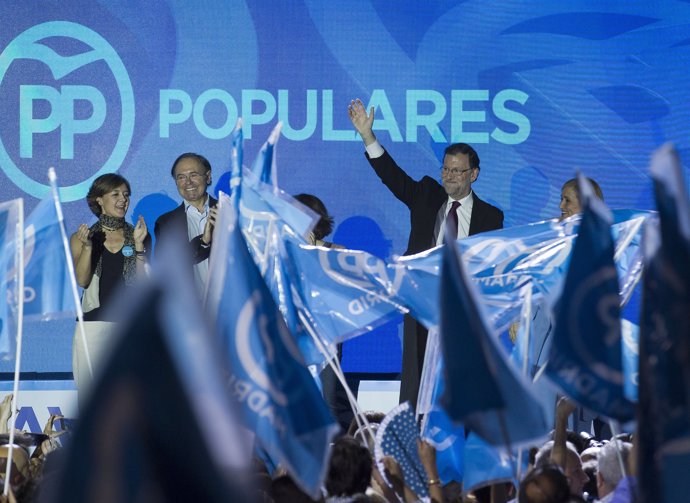 Mariano Rajoy abre camapaña en Madrid