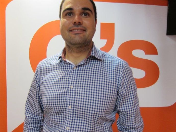 El candidato de Ciudadanos por Zaragoza, Rodrigo Gómez