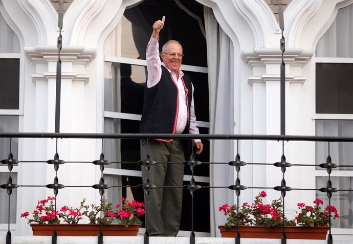 Pedro Pablo Kuczynski, candidato de Peruanos por el Kambio en Perú