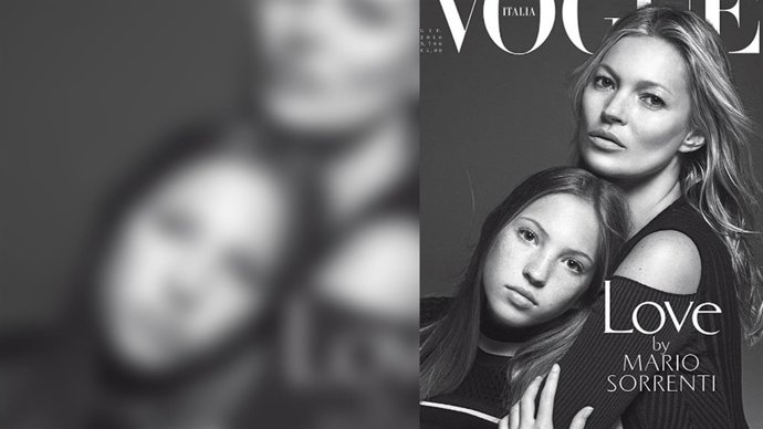 Kate Moss en la portada de Vogue Italia con su hija Lila Grace