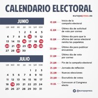 Elecciones Generales 2016: los hitos del calendario electoral hasta el 26 de junio