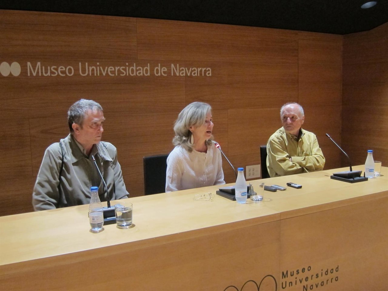 Juan José Aquerreta, Inmaculada Jiménez y Antonio López 