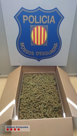 Los Mossos hallaron una caja con 900 gramos de cocaína en un vehículo