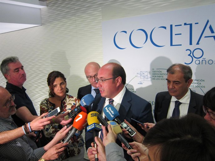 El presidente del Gobierno regional, Pedro Antonio Sánchez