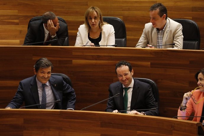 Javier Fernández en el Pleno.