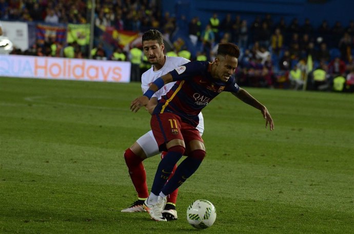 Neymar en la final de la Copa del Rey 2016
