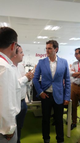 Albert Rivera en un acto en Albacete