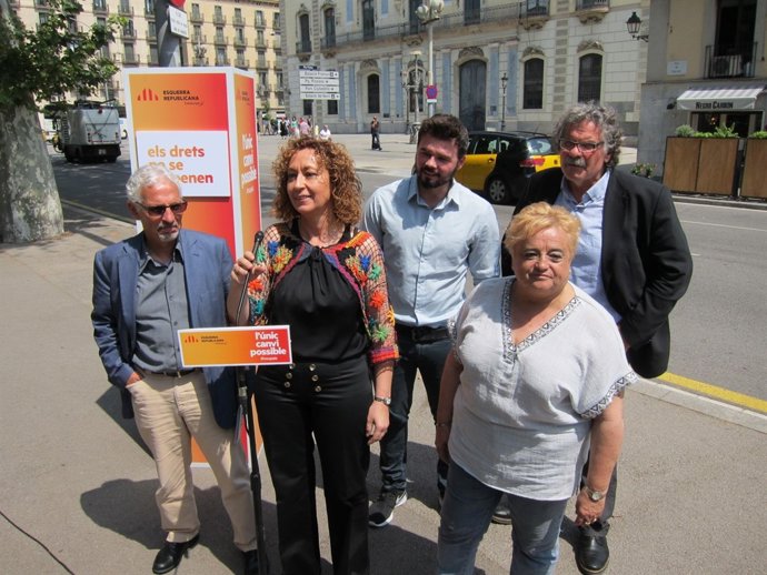 S.Vidal, E.Capella, R.Rufián, A.Surra y J.Tardà (ERC)