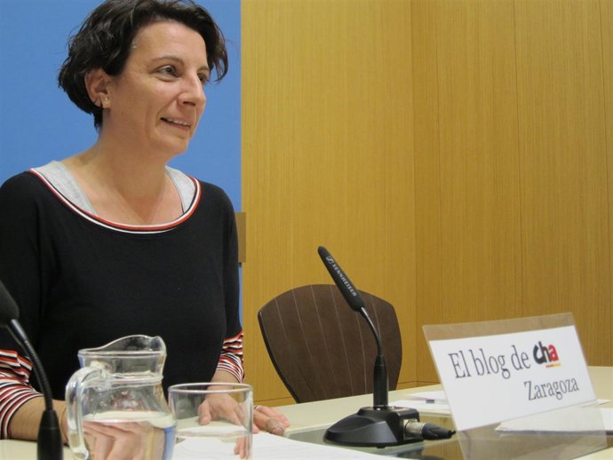 La concejal de CHA en el Ayuntamiento de Zaragoza, Leticia Crespo