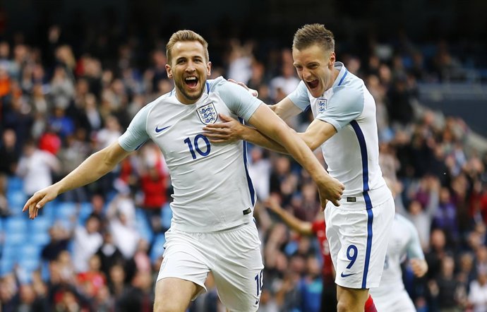 Harry Kane y Vardy con Inglaterra