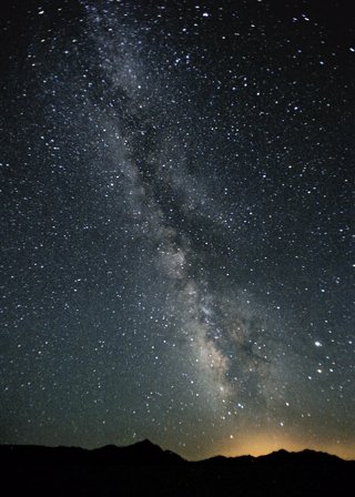 Vía Láctea vista desde el Desierto de Nevada