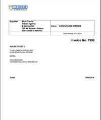 Varoufakis asegura que él pagó los gastos del viaje a Barcelona y aporta una factura