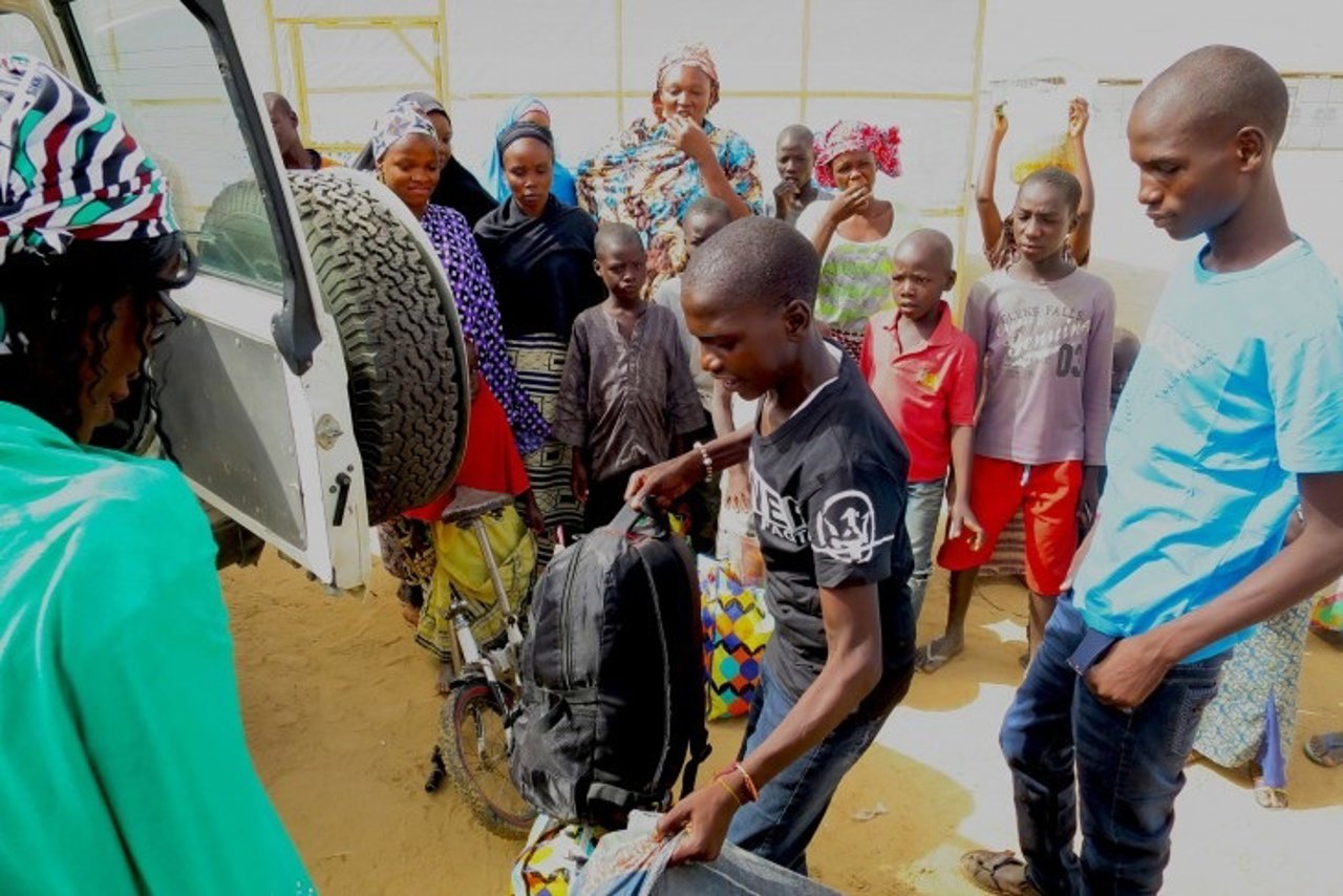 Niños separados de su familia en Nigeria