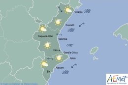 Predicción del tiempo en la Comunitat para este sábado 11 de junio