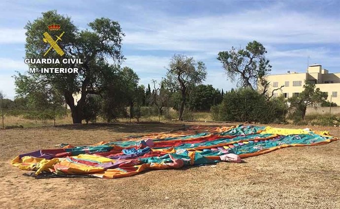 Castillo hinchable robado recuperado por la Guardia Civil