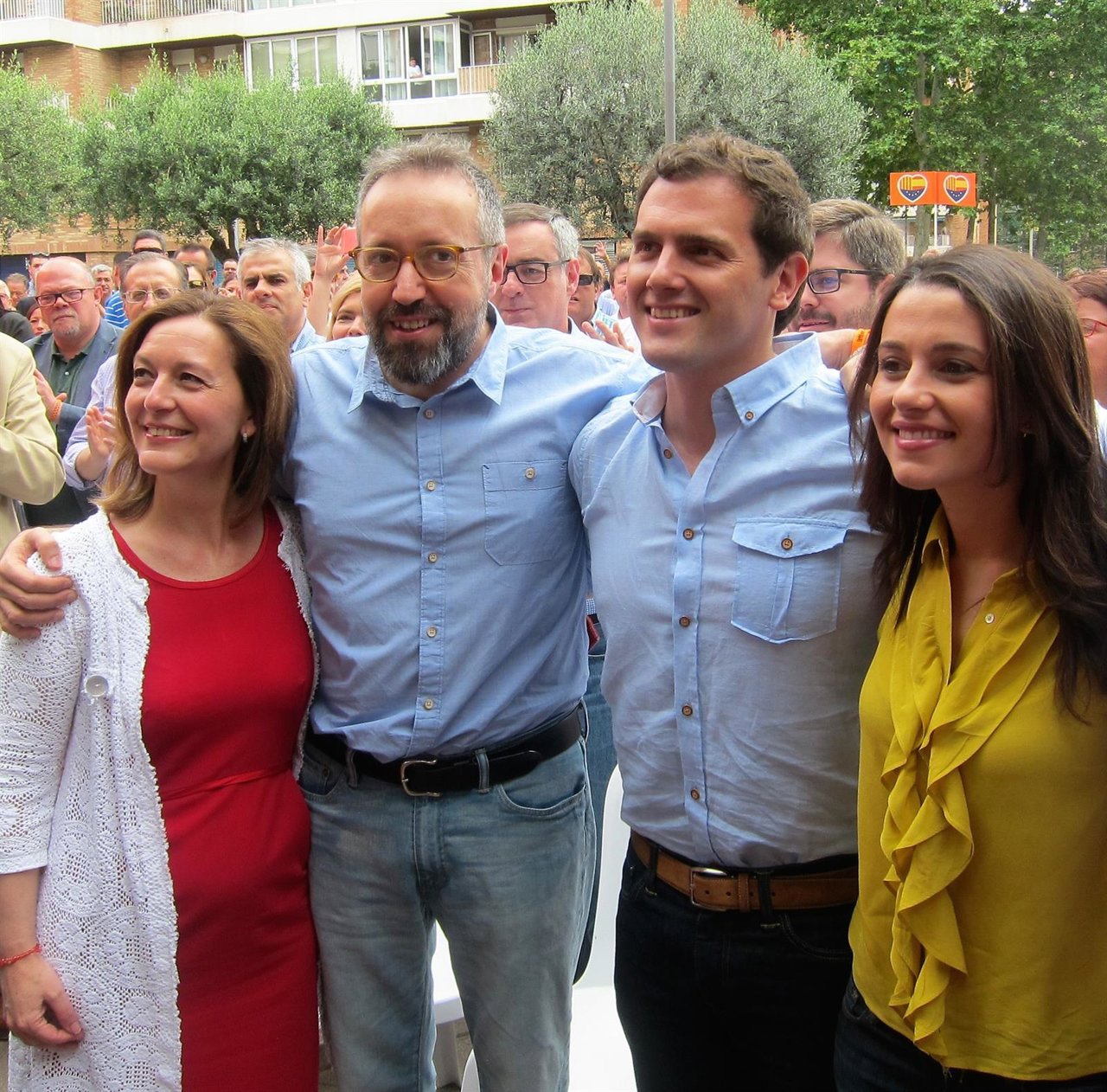Albert Rivera, Juan Carlos Girauta, Inés Arrimadas y Carina Mejías (C's) 
