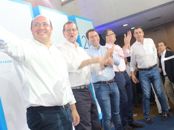 Pedro Antonio Sánchez con Rajoy