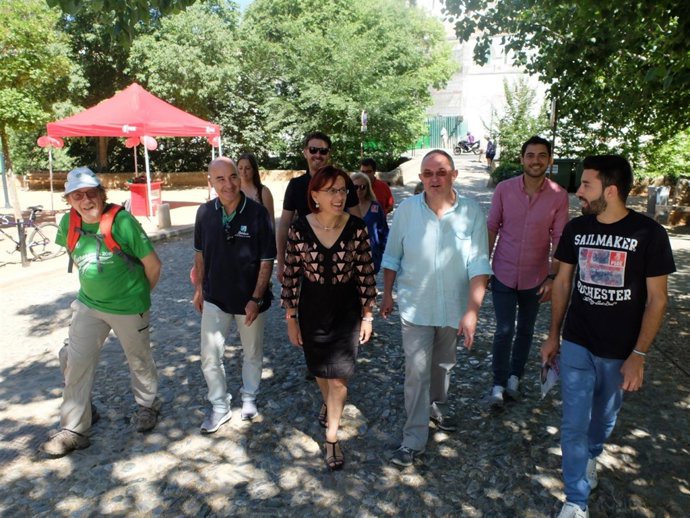 El PSOE de Granada en un acto este sábado en la ciudad