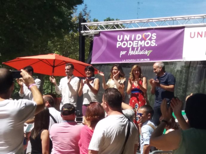 Acto público con Teresa Rodríguez y Antonio Maíllo en Granada