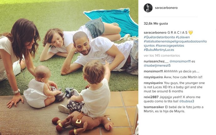 Sara Carbonero recibe la visita de Isabel Jimenez y Mayra