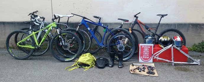 Bicicletas y otros objetos robados en trasteros de Ripagaina