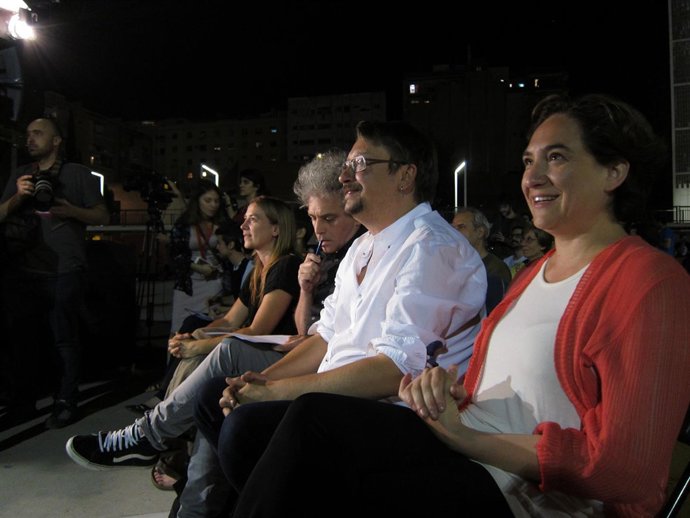 Xavier Domènech y Ada Colau, EnComúPodem